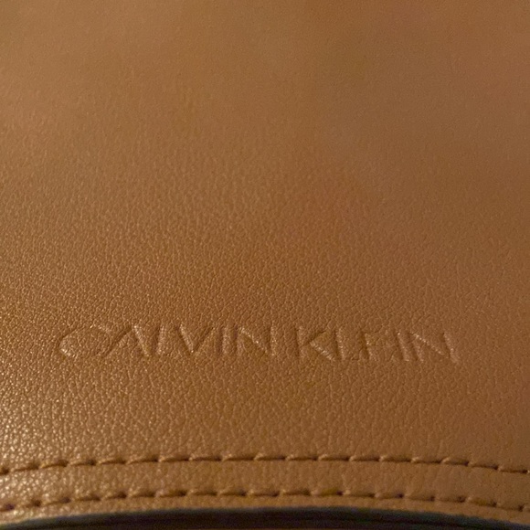 Brown, adjustable crossbody, Calvin Klein purse with gold hardware. - Picture 12 of 12